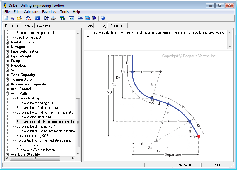 Description in Dr. DE - Drilling Engineering Toolbox | Pegasus Vertex, Inc.