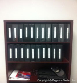 The cabinet to organize the files
