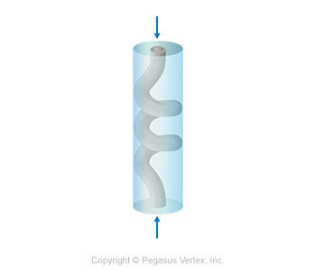 Helical Buckling | Drilling Glossary Illustration