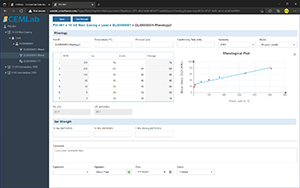 Rheology Test | CEMLab Screenshot