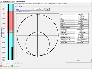 Contact Area Visualization | StuckPipePro Screenshot